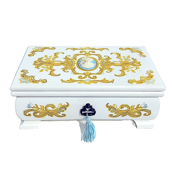 Avon Jewelry - Vintage Avon Cameo Jewelry Box W/Mirror & Drawer
